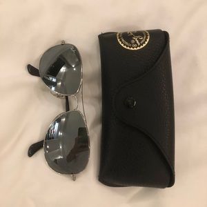 ray ban aviators and box